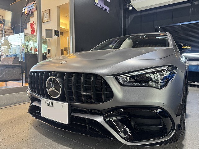 メルセデスベンツCLA45　新宿区　マット専用セラミックカーコーティング施工後　完成写真