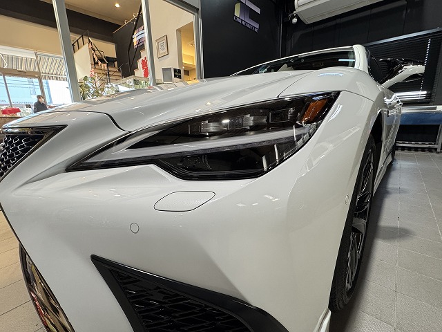 レクサス LS500h　土浦市　セラミックコーティング施工後　完成写真