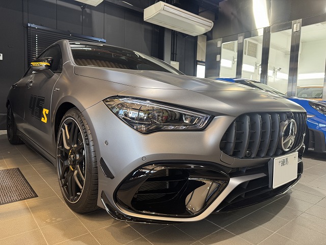 メルセデスベンツCLA45　新宿区　マット専用セラミックカーコーティング施工後　完成写真