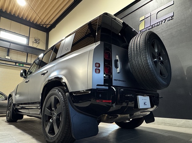 ランドローバー　ディフェンダー　木更津市　マット専用セラミックコーティング施工後　完成写真
