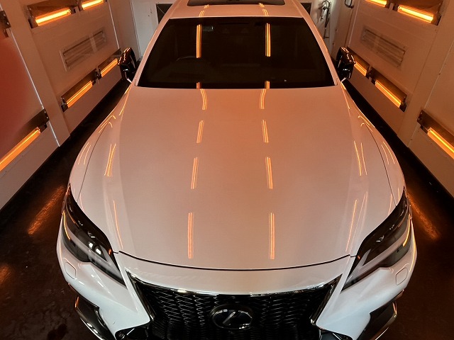 レクサス LS500h　土浦市　遠赤外線熱乾燥中