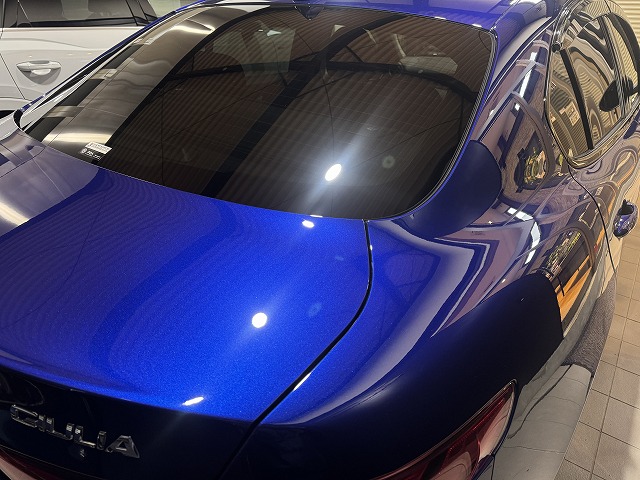 026 1 - トータルカービューティIIC アルファロメオ ジュリア 目黒区 セラミックコーティング施工後 完成写真