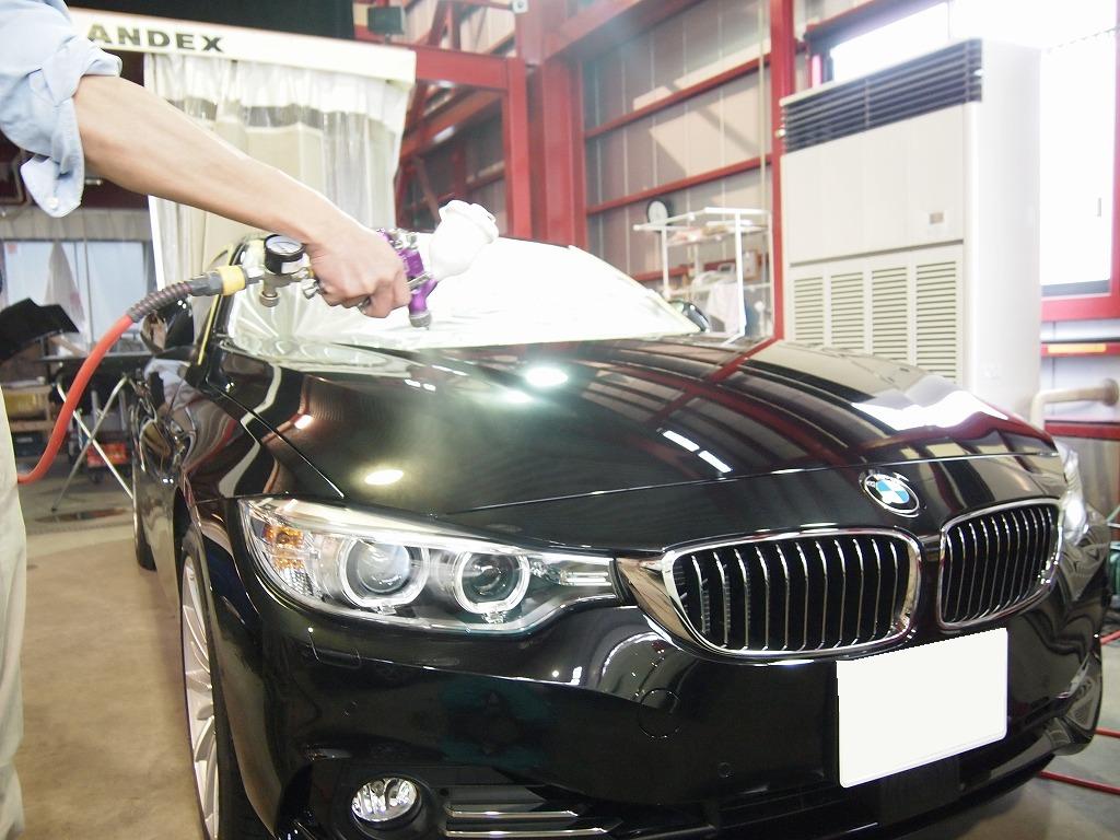 BMW4シリーズにカーコーティング施工。東京都練馬区よりお越しのお車に【ガラスコーティング】