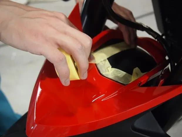 バイクインディアンにCR-1バイクコーティング