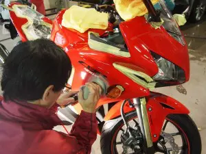 ホンダCBR400にバイクコーティング