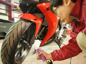 ホンダCBR400にバイクコーティング