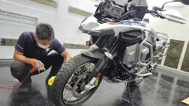 BMW R1250GSにバイクコーティング【System X Diamond SS】
