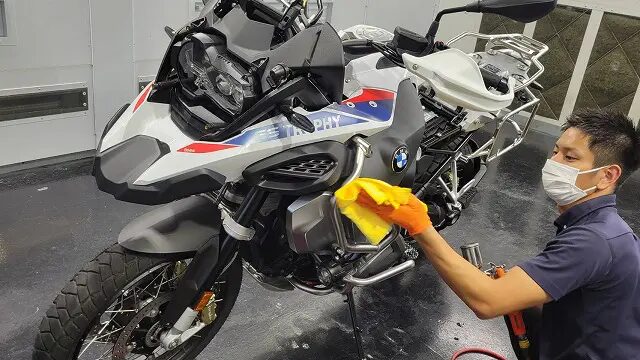 BMW R1250GSにバイクコーティング【System X Diamond SS】