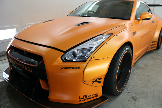 茨城県土浦市よりご来店の日産GTR３５にプロテクションフィルム施工