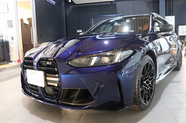 BMW M3コンペティション プロテクションフィルム施工1 - トータルカービューティIIC BMW M3コンペティション プロテクションフィルム施工1