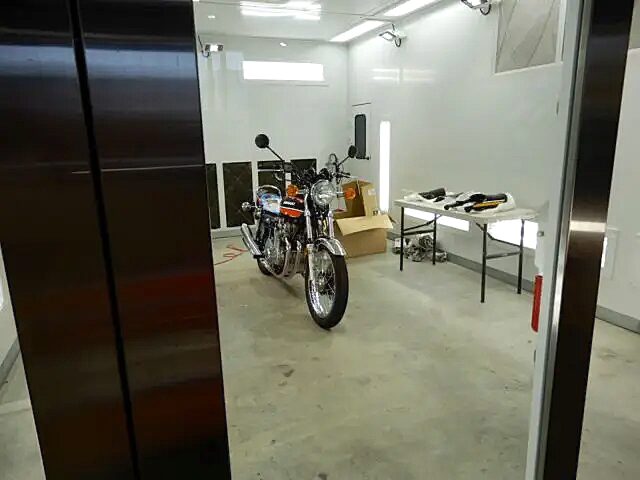 カワサキZ1にバイクコーティング