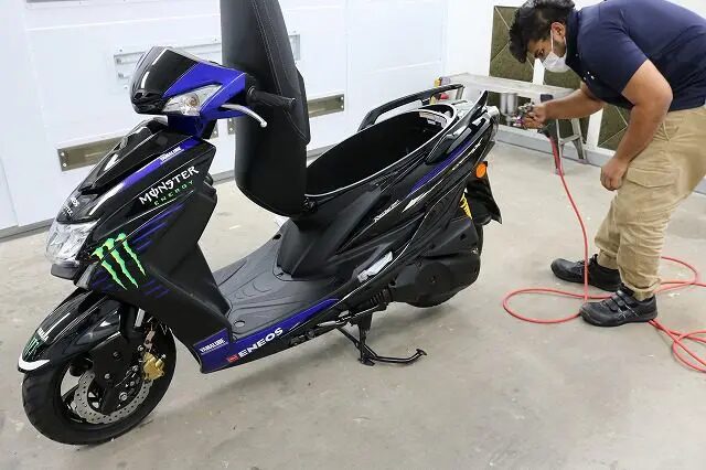 ヤマハシグナスXにバイクコーティング