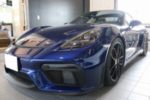 ポルシェ718ボクスターに自己修復性能を持つカーコーティング施工♪東京都より