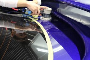 鏡面研磨後、疎水性ガラスコーティングをトヨタスープラに施工です！