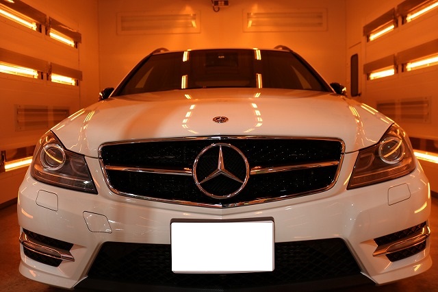 千葉県市原市よりご入庫のメルセデスベンツCワゴンに超親水ガラスコーティングを施工させて頂きました！