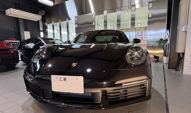 ポルシェ・911ターボSにプロテクションフィルムを施工