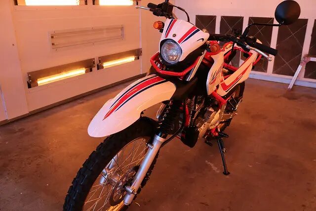 千葉県よりご来店　ヤマハ・セローにバイクコーティング