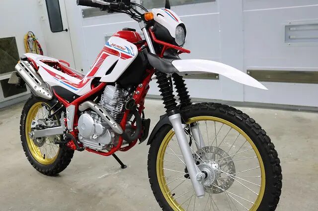 千葉県よりご来店　ヤマハ・セローにバイクコーティング