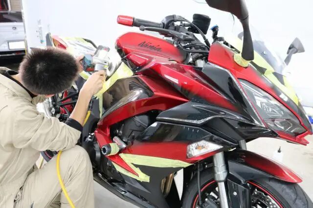 東京都大田区よりご来店 新車Kawasakiニンジャ1000にバイクコーティング セラミックプロ9H5層