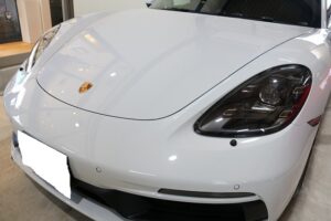 東京都のポルシェボクスター、カーコーティング施工で新車の輝きを向上します♪