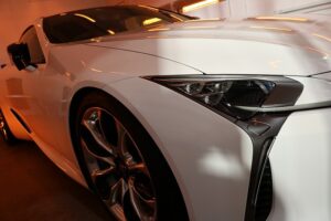 レクサスLC500が東京都足立区よりご入庫！傷に強い圧倒的耐久性のセラミック製ガラスコーティングを施工させて頂きました。