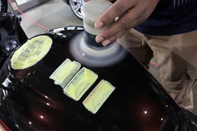 Kawasaki Z900にバイクコーティング 神奈川県よりご来店