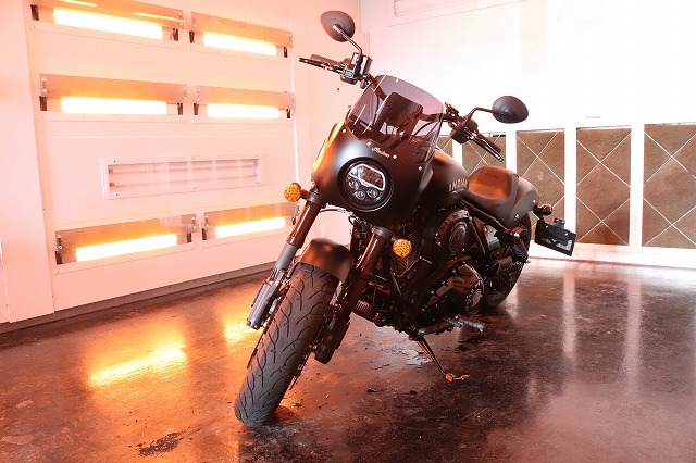 インディアン チーフダークホースにバイクコーティング