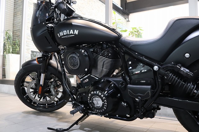 インディアン チーフダークホースにバイクコーティング