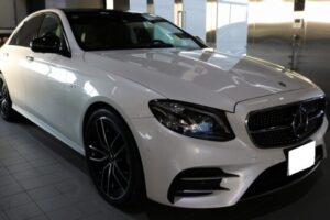 ベンツＣクラスカブリオレにセラミックプロ9Ｈコーティングを施工いたしました。東京都中央区のお客様です。