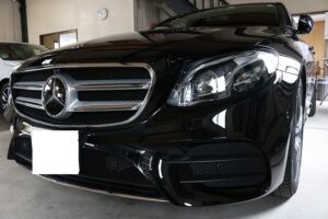 メルセデスベンツEクラスクォーツガラスコーティング施工です