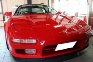 赤いスポーツカー ホンダNSXにコーティング施工で新車のように☆東京都品川区よりご来店