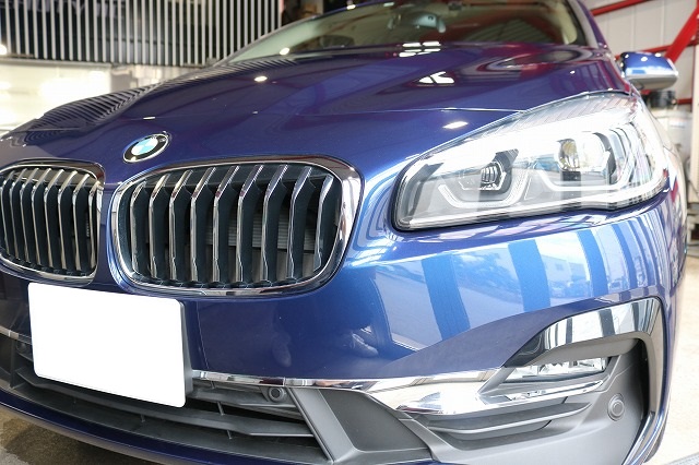 東京都よりご来店のBMW 218dにパーツコーティング施工です！