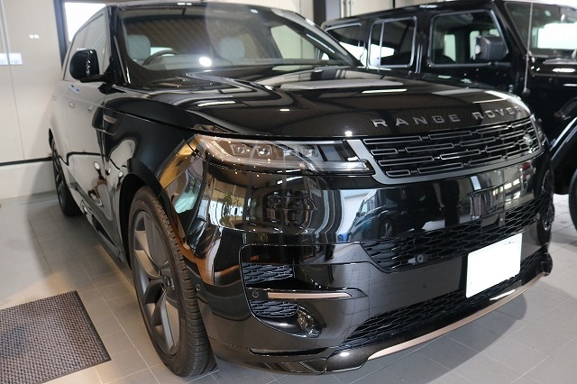 黒のレンジローバースポーツにカーコーティング施工。東京都江東区よりお越しのお車に【システムX】
