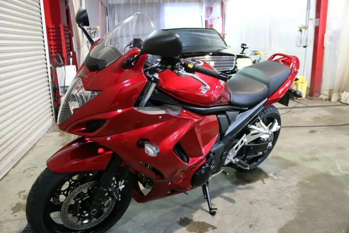 千葉県よりご来店　SUZUKI ZX-6Rにバイクコーティング
