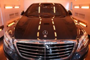 日々のお手入れがしやすくなるセラミックシールドをベンツs550eに施工！千葉県松戸市からご来店です♪