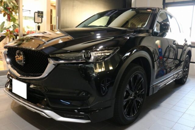 新車マツダCX-5に光沢が美しいセラミックコーティング施工です！千葉県成田市よりご来店