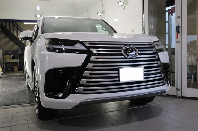 レクサス LX600にカーコーティング施工。千葉県浦安市よりお越しの新車に【System X Crystal SS】