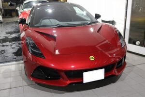 ロータス・エミーラにカーコーティング施工。東京都渋谷区よりお越しのお車に【System X MAX】