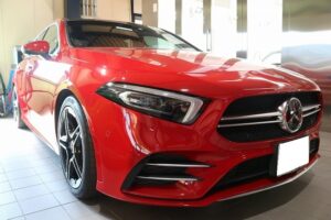 千葉県浦安市のベンツA35にカーコーティングを施工　Gガードコーティング