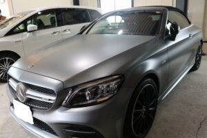 東京都よりご来店！ベンツAMG C43にマットな質感を損なわないカーコーティング施工♪