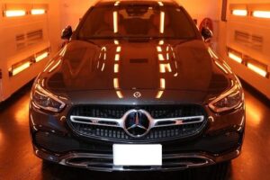 東京都品川区からベンツC220ｄにガラスコーティングを施工！劣化防止機能があるGガードコーティング