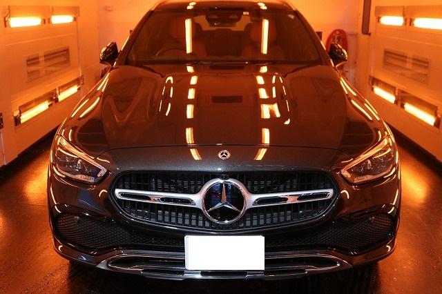 東京都品川区からベンツC220ｄにガラスコーティングを施工！劣化防止機能があるGガードコーティング