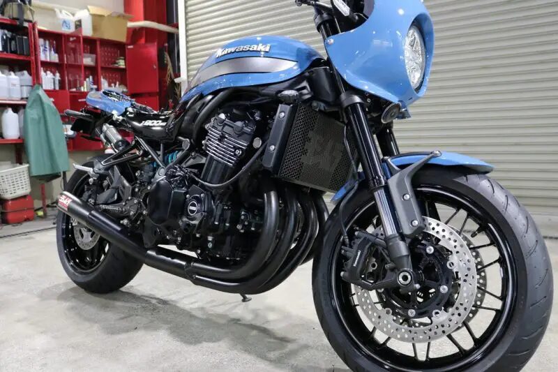 カワサキ Z900RS CAFEにバイクコーティング セラミックプロ9H10層コート