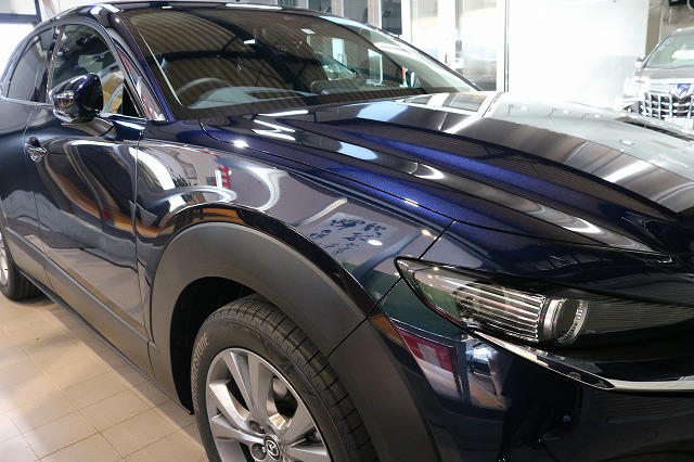 ファインラボヒールライトを東京都よりご来店の新車マツダCX-30に施工★