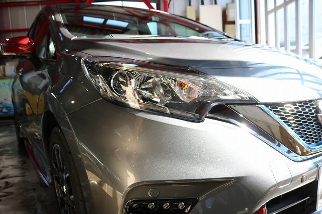 東京都練馬区の日産ノート、ガラスコーティングのメンテナンスをさせて頂きました！