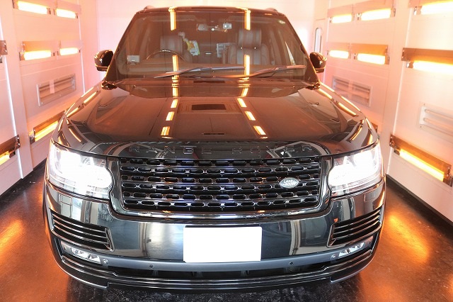 高い技術力で開発されたコーティングファインラボセラミックをレンジローバーに施工しました★東京都港区よりご来店