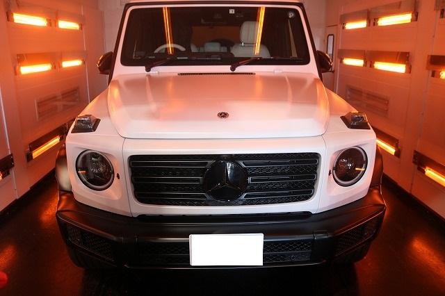 東京都中央区よりメルセデスベンツG400ｄにカーコーティングを施工しました♪マットグラッテコーティング