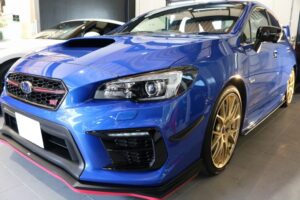スバルＷＲＸに塗装を保護するカーコーティング施工　東京都より