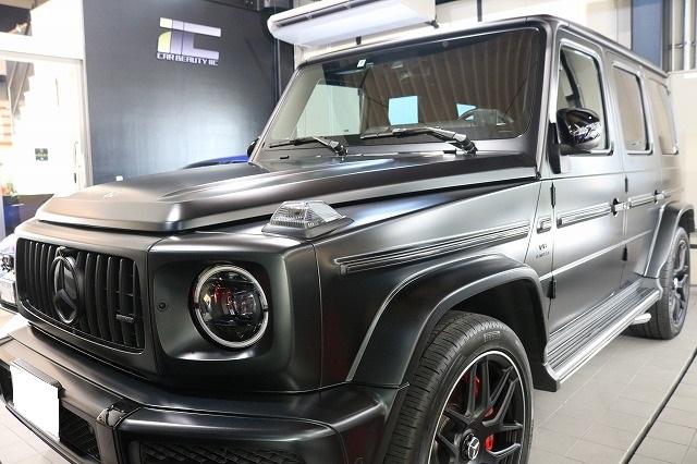 東京都足立区よりベンツG63に艶消しのカーコーティング♪マットグラッテコーティング