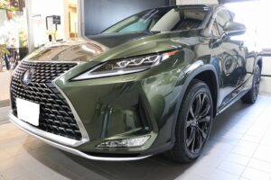 レクサスRX４５０ｈに人気商品の小傷自己修復性能のカーコーティング　東京都足立区より